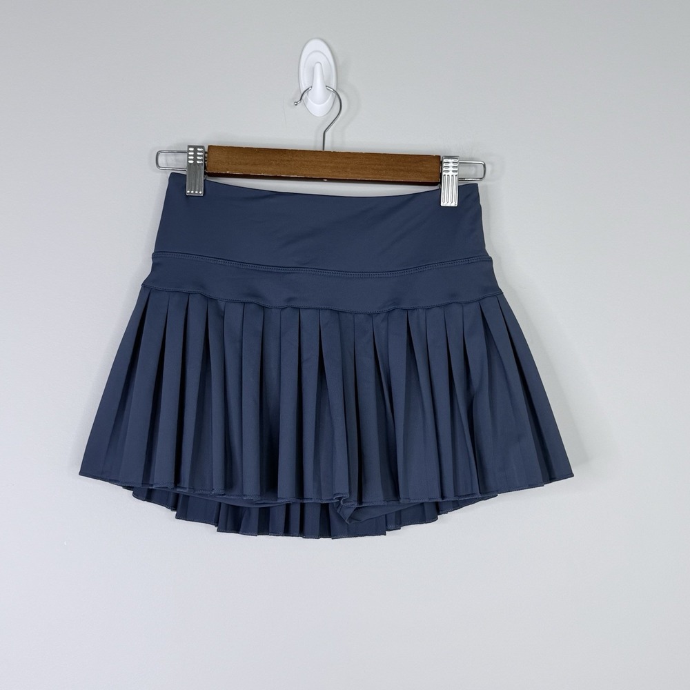Gold Hinge Athletic Pleated Skort Blue Tennis Golf Pickleball Skirt Size Small